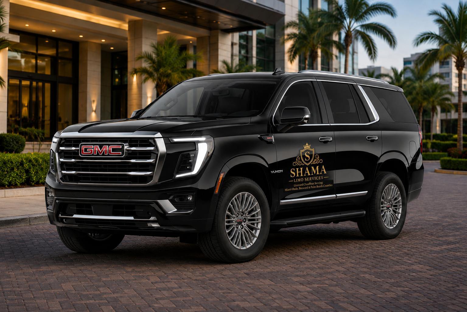 GMC Yukon — Shama Limo Services luxury chauffeur, South Florida